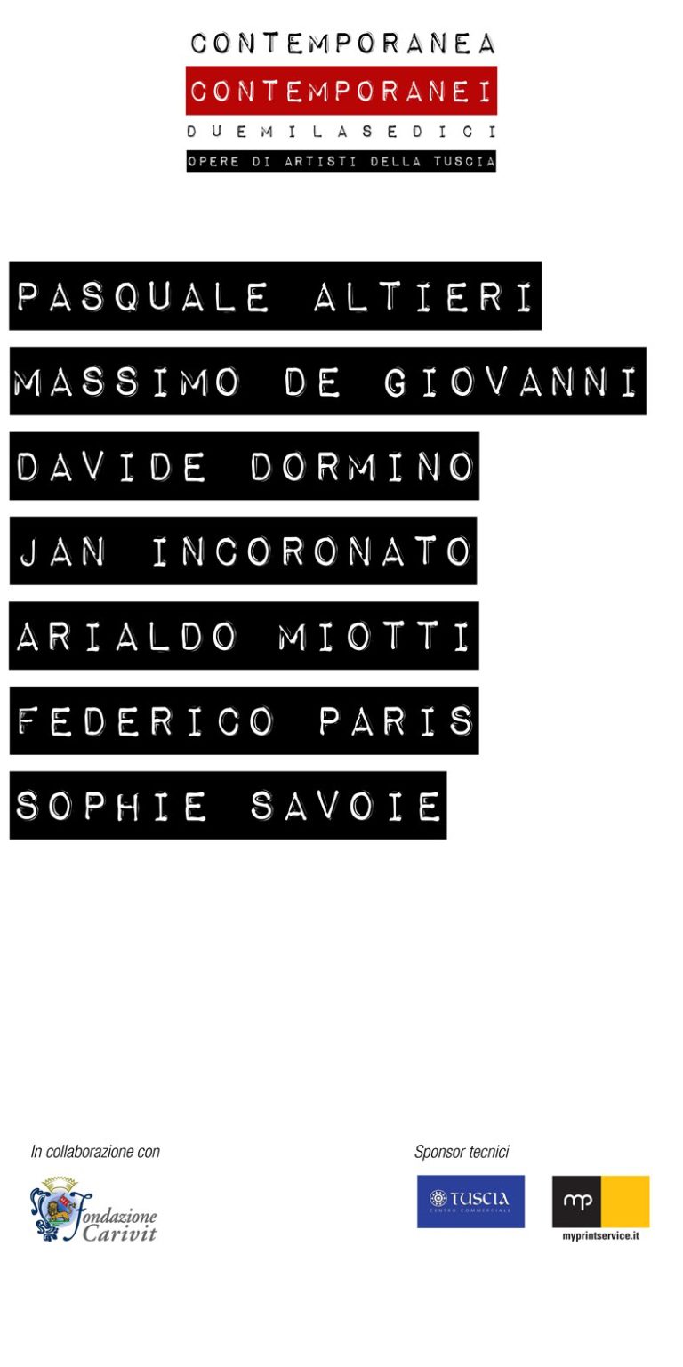pannello nomi contemporanea