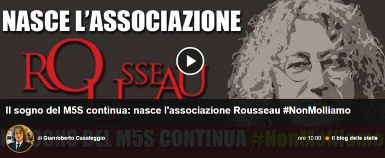M5S-associazione Rousseau