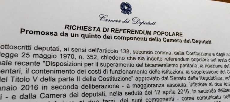 Richiesta referendum