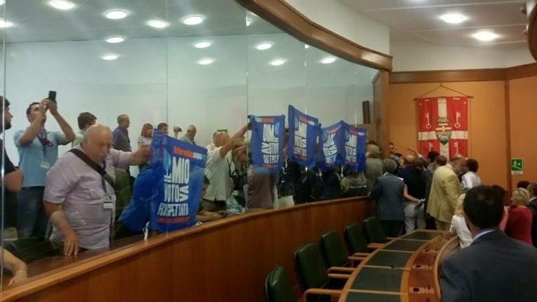 protesta regione talete