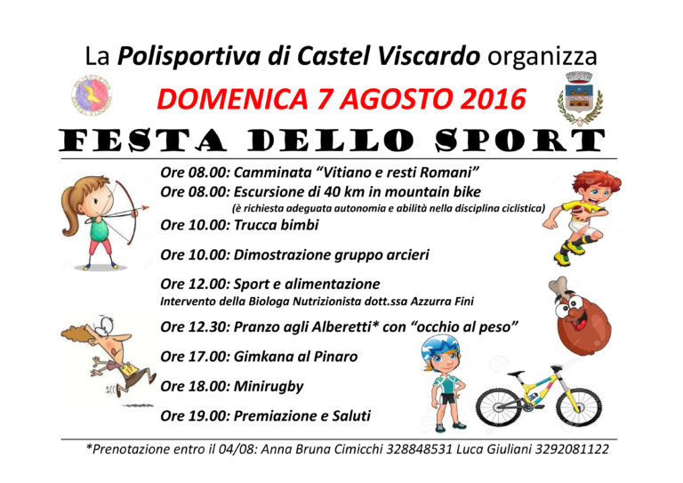 festa dello sport 2016