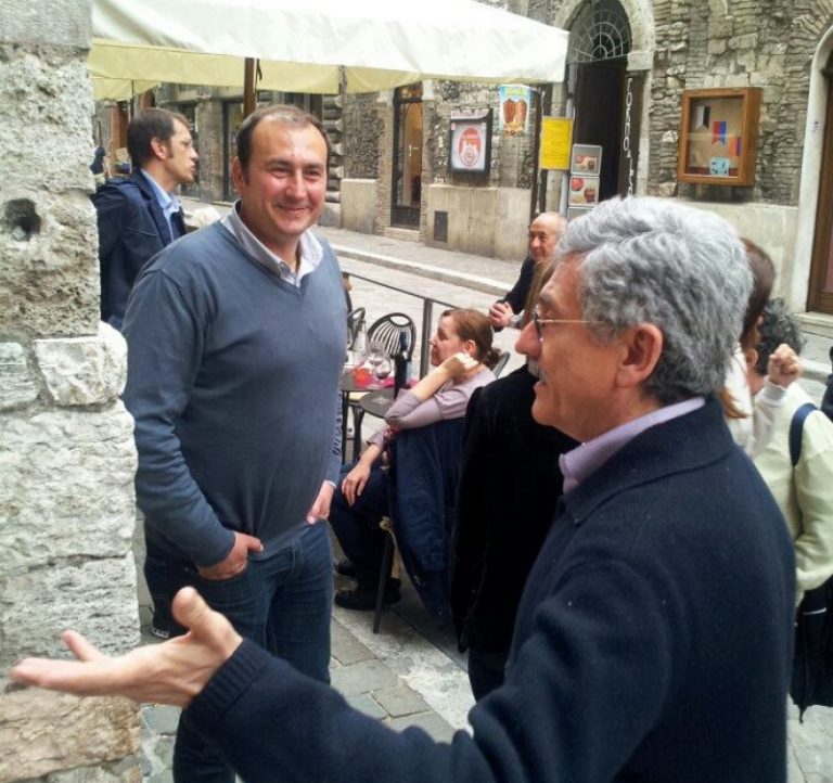Claudio Proietti e Massimo D'Alema