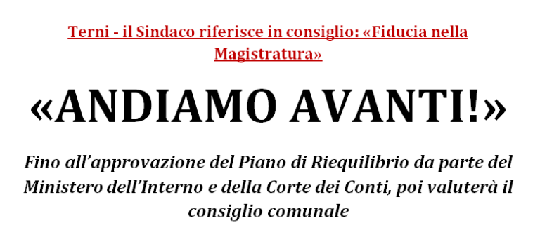 Sindaco Di Girolamo in consiglio