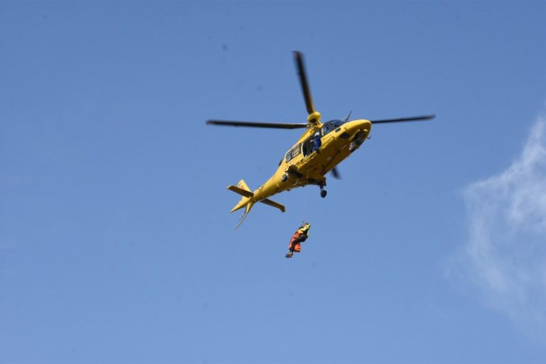 recupero del corpo della signora precipitata a Vulci