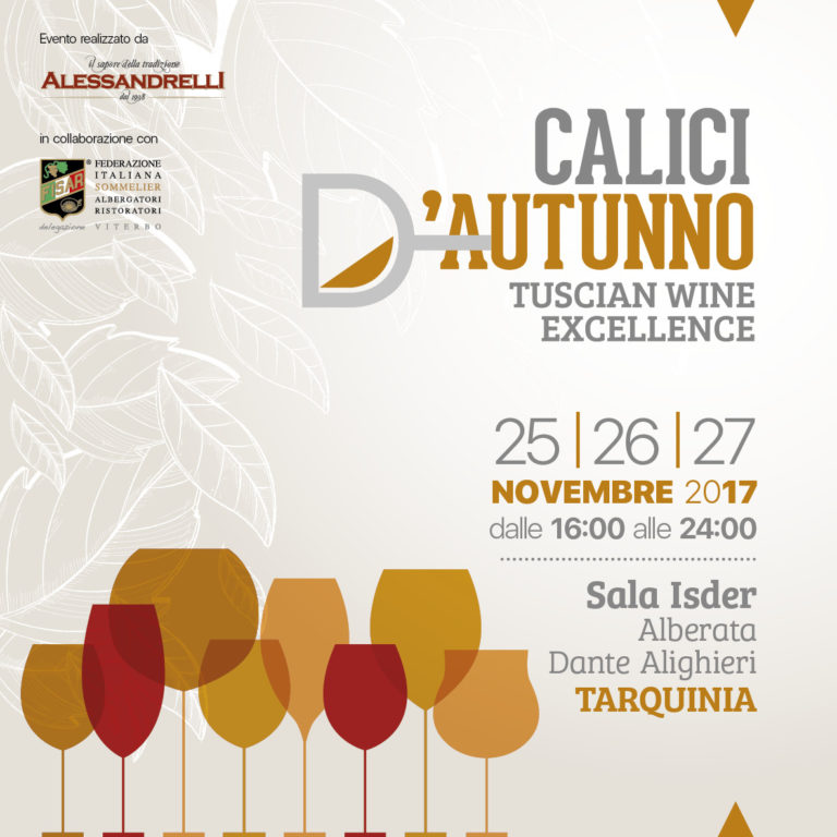 locandina calici d'autunno