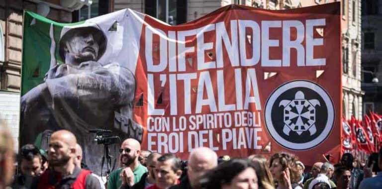 casa pound e contro