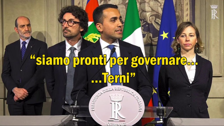 Di Maio consultazioni Terni