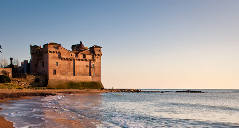View of Castel of Pyrgi, Santa Severa - Italy
