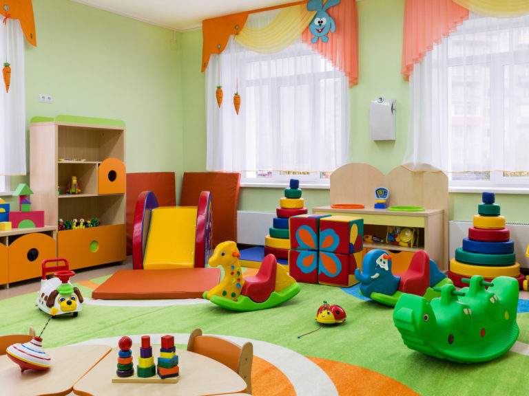 game room in the kindergarten