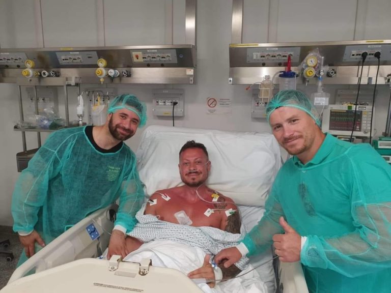 sannino in ospedale