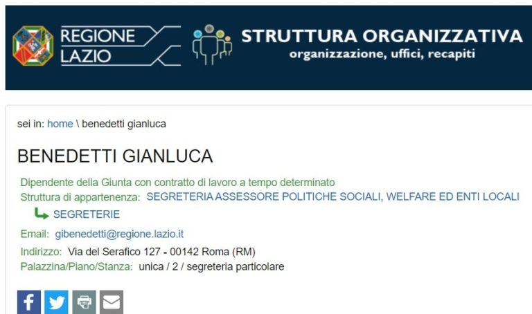 gianluca benedetti via del serafico 127