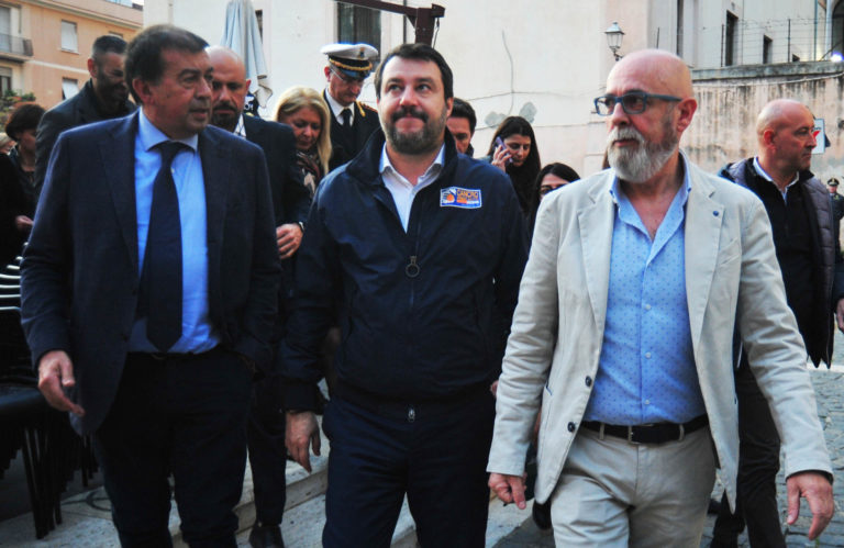 Salvini con Giulivi e Tedesco