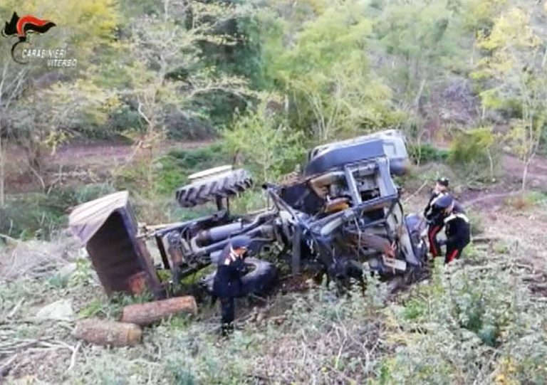 incidente trattore soriano del cimino