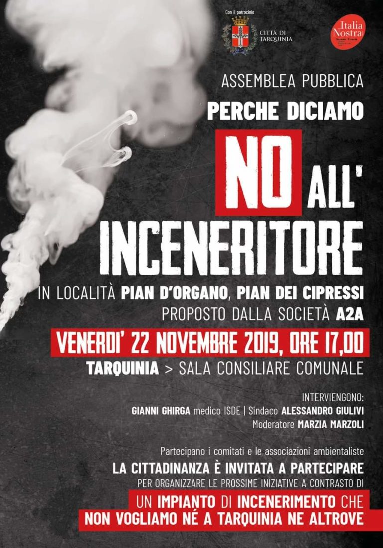 manifesto No all'inceneritore