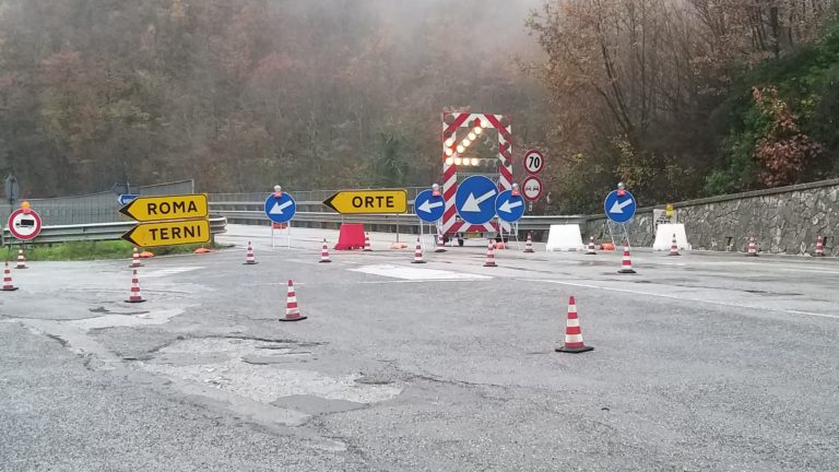 chiusura strada flaminia spoleto