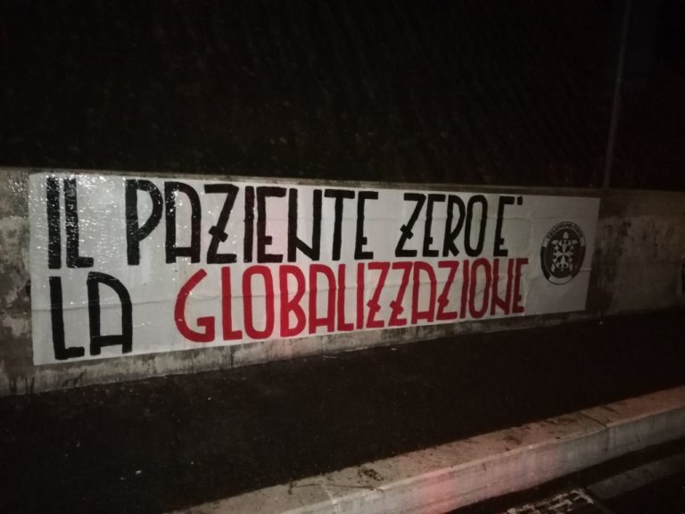 Striscione Casapound