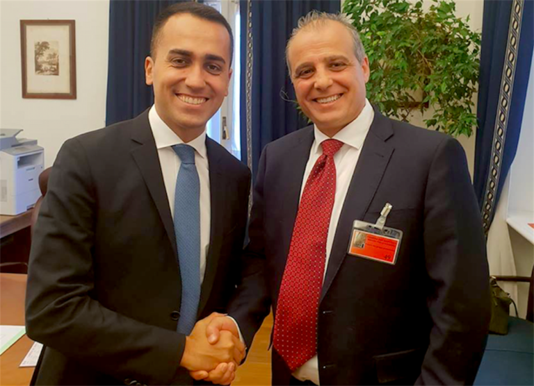mimmo parisi con gigi di maio