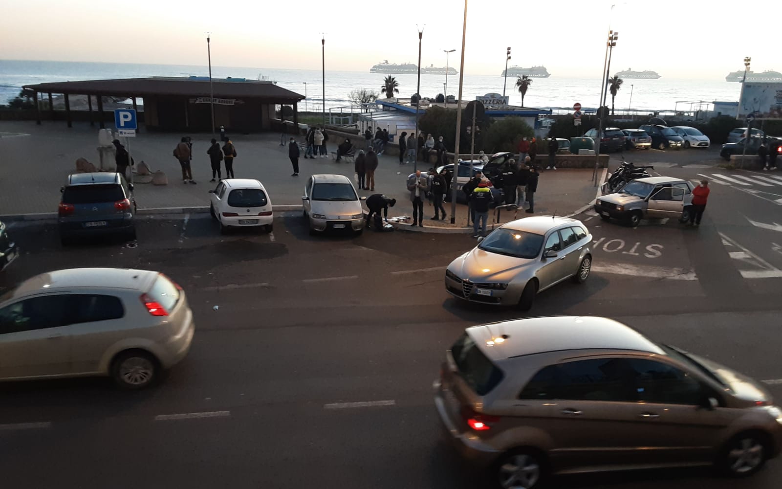 accoltellamento largo galli civitavecchia