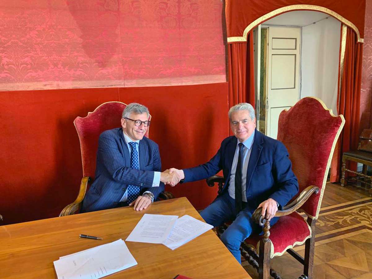andrea bassola talete con giovanni arena sindaco