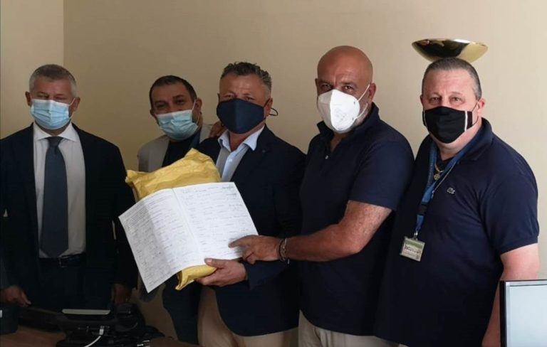 delegazione amici del s anna con Pirozzi