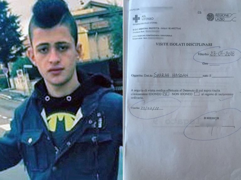 Hassan Sharaf suicida mammagialla viterbo