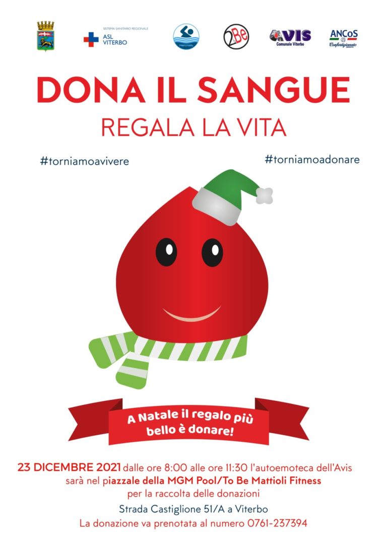 Locandina donazione Natale 2021