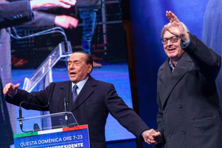 sgarbi con Berlusconi