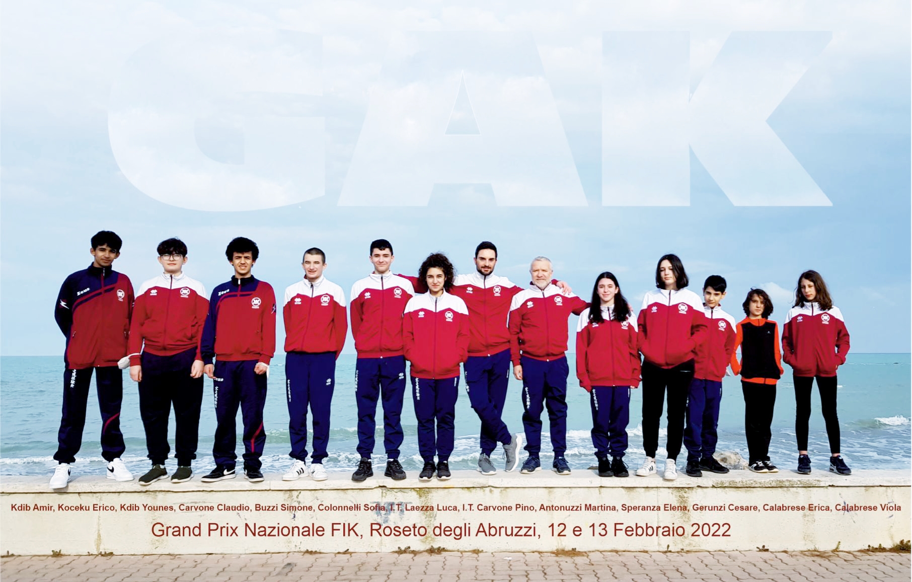 ROSETO foto di gruppo del GRUPPO AGONISTICO KEIKENKAI
