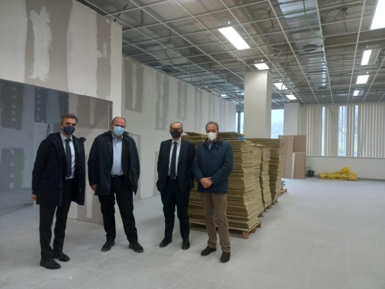 Il consigliere Ientile, il Presidente De Angelis, il consigliere Tarquini e l’on. Fabio Melilli