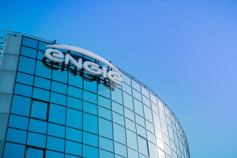 September 21, 2017 Bucharest/Romania - Engie (former GDF Suez) building and offices. Engie is a French multinational electric utility company;