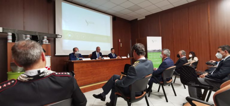 Un momento della visita all'impianto FN di Sogin a Bosco Marengo