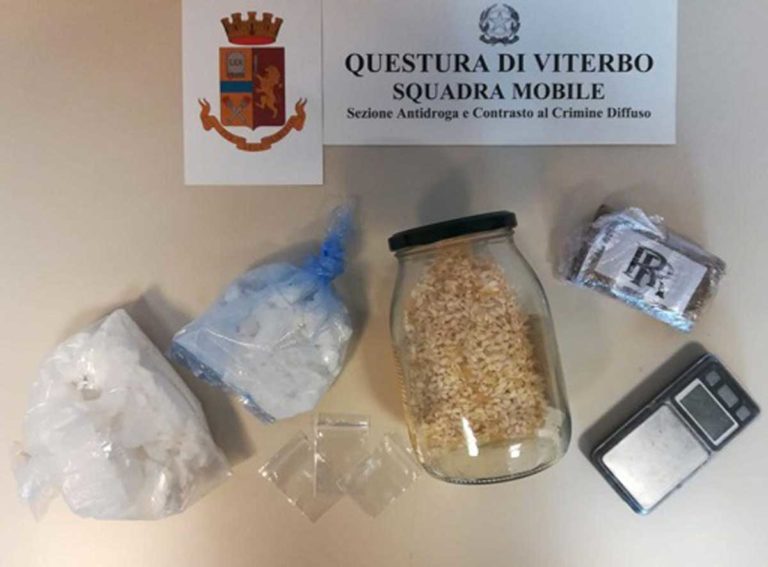 droga sequestrata a viterbo