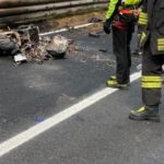 morto appia scontro moto fiamme