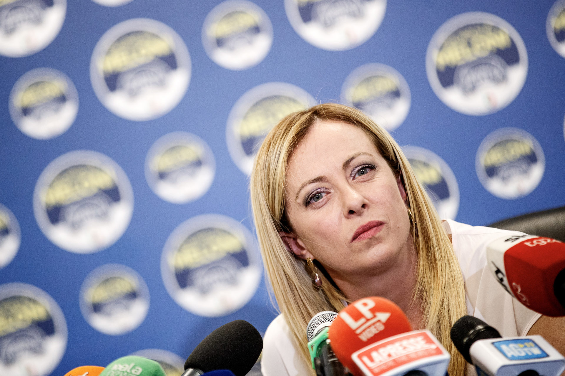 Roma, conferenza stampa di Giorgia Meloni su esito elezioni amministrative e referendum