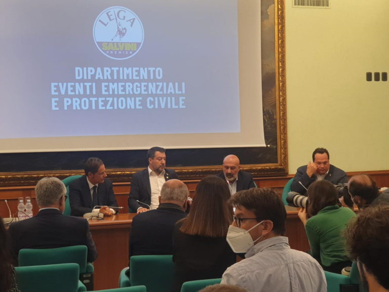 Pirozzi con salvini e durigon