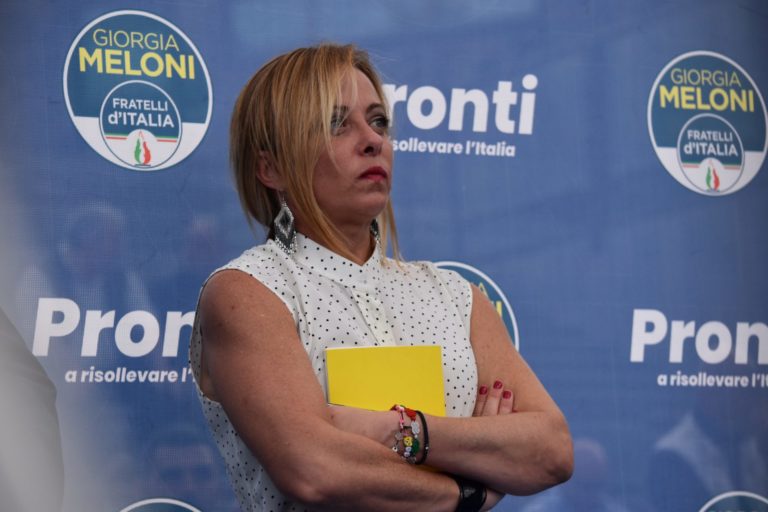 Elezioni 2022, comizio elettorale di Giorgia Meloni a Catania