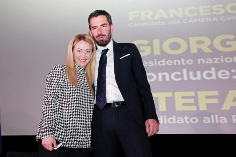 massimo ruspandini con giorgia meloni