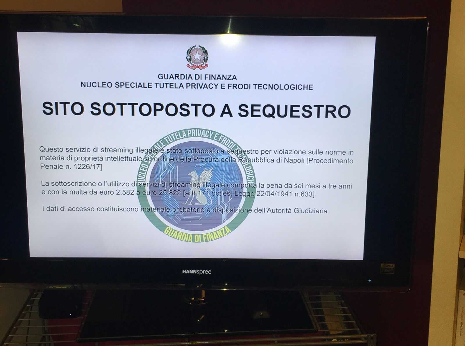 sito sequestrato
