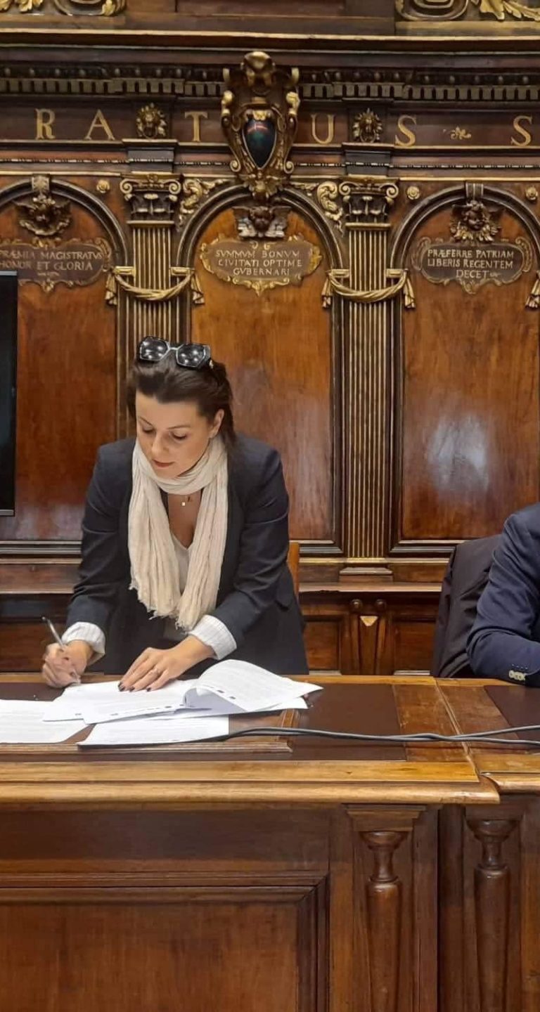 sindaca frontini con i sindacalisti