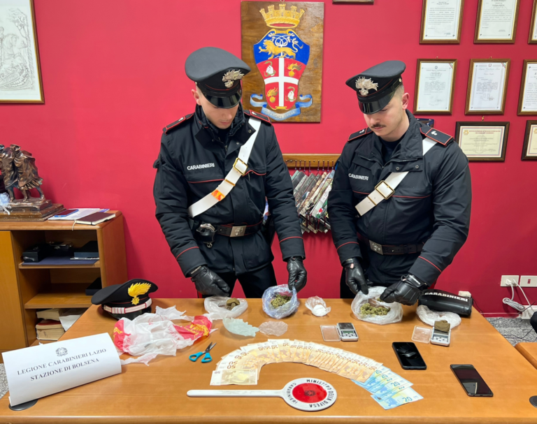 Carabinieri sequestro marijuana Bolsena