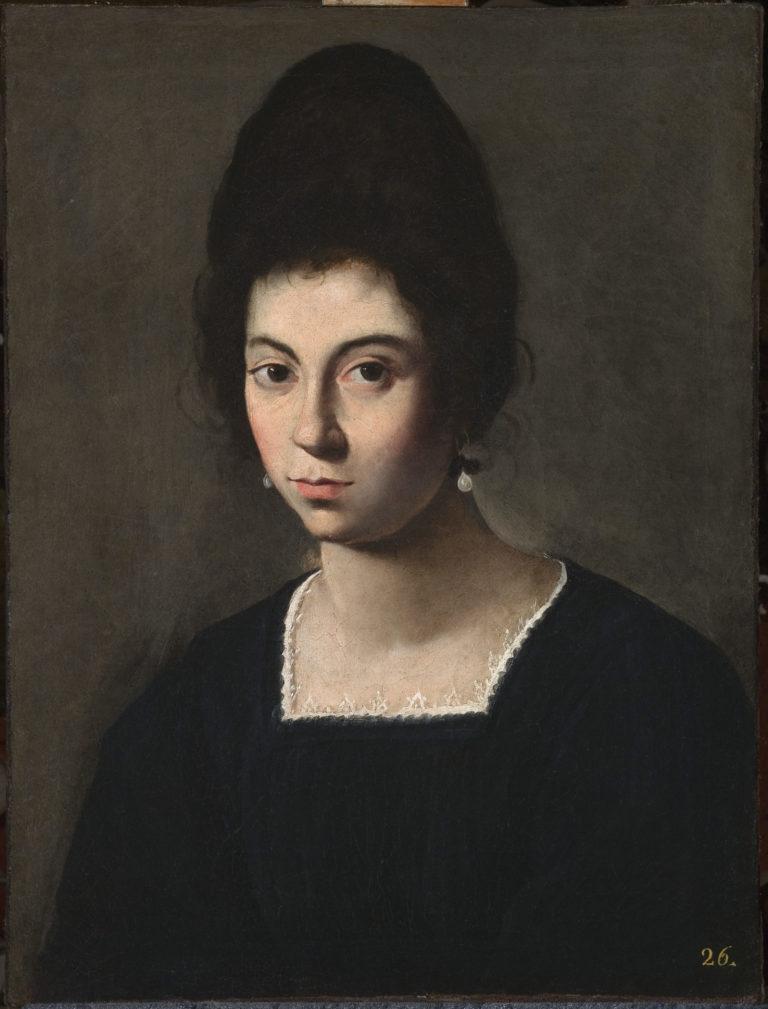 Artista attivo a Roma all'inizio del XVII secolo_Ritratto di giovane donna