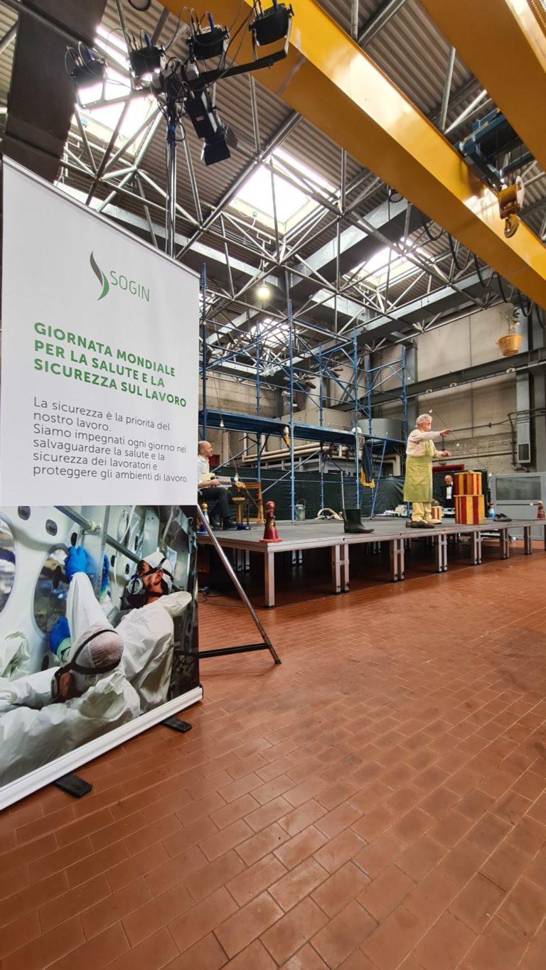 Centrale nucleare Sogin di Caorso, un momento dello spettacolo