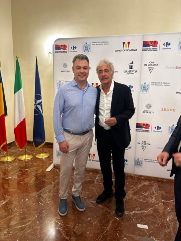 Il giornalista Massimo Giletti vera guest star della serata con il produttore Bogdan