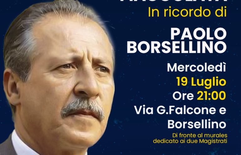 fiaccolata 19 luglio 2023