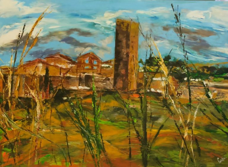 una delle opere di anna fortini in mostra