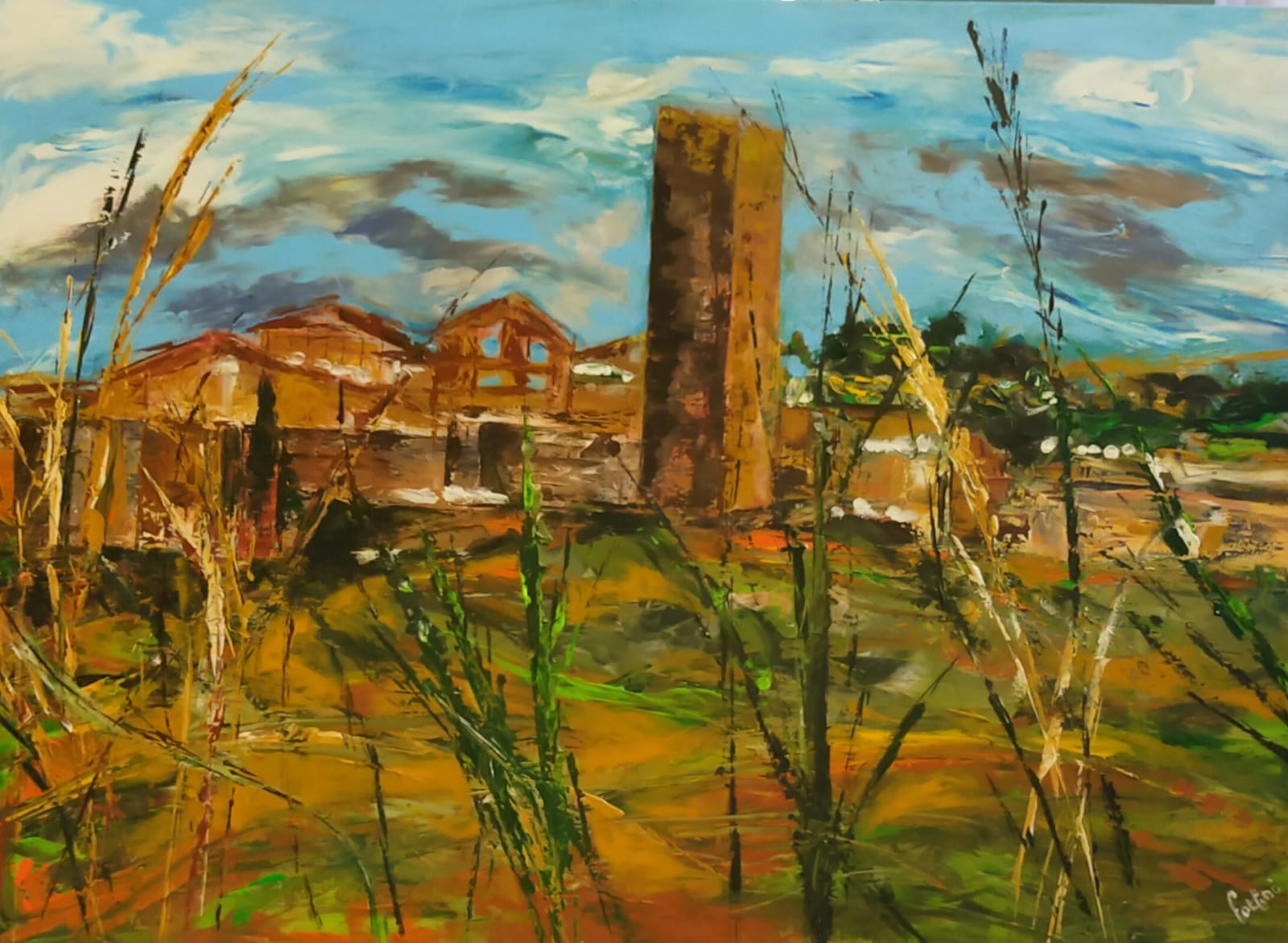 una delle opere di anna fortini in mostra