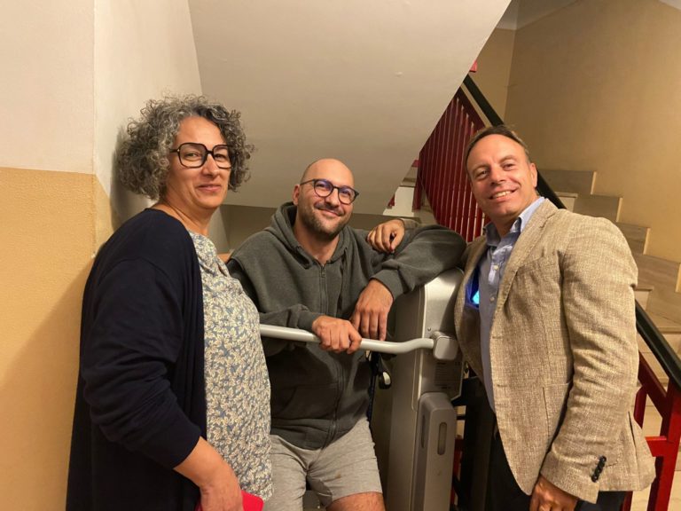 Luca con sindaca Socciarelli e presidente Bacchiocchi