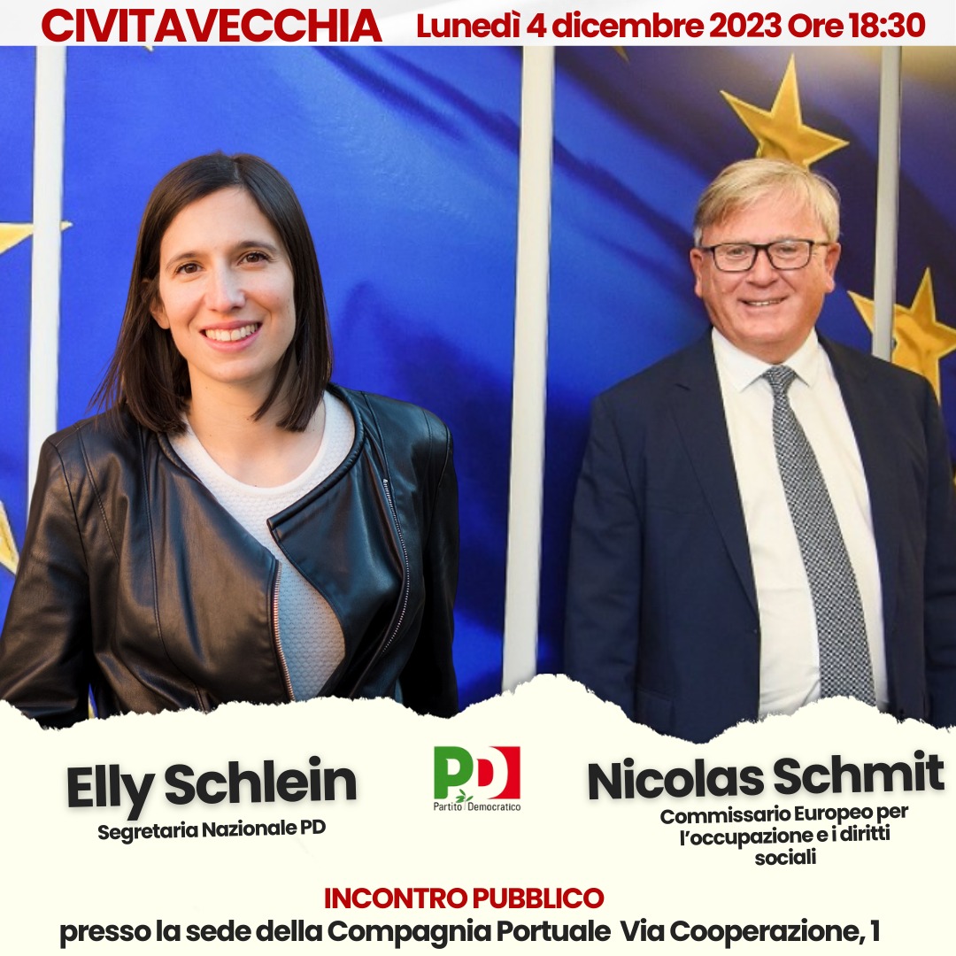 Elly Schlein a Civitavecchia