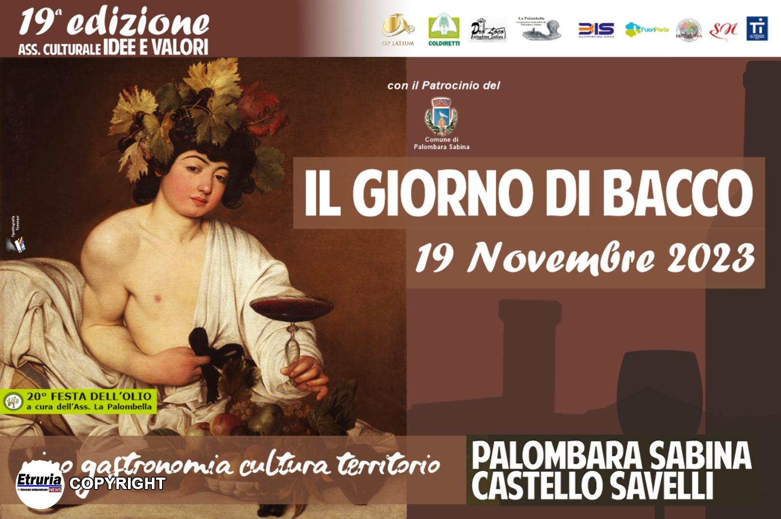 LOCANDINA BACCO PALOMBARA
