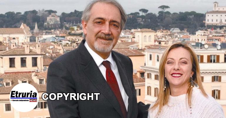 francesco rocca con giorgia meloni